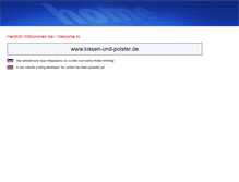 Tablet Screenshot of kissen-und-polster.de